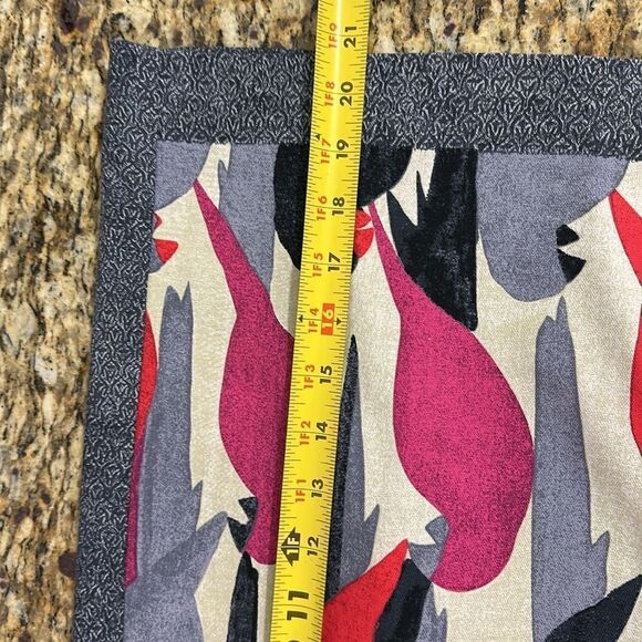 Nic + Zoe Parrot Print Cotton Blend Knee Length Pencil Skirt Size 4 - Picture 12 of 12